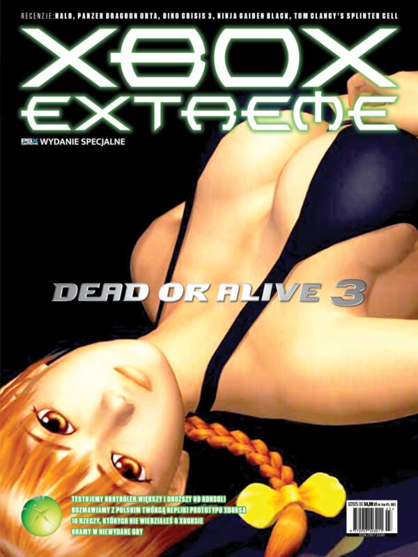 XBOX EXTREME - OKŁADKA DEAD OR ALIVE 3 (PRZEDSPRZEDAŻ)