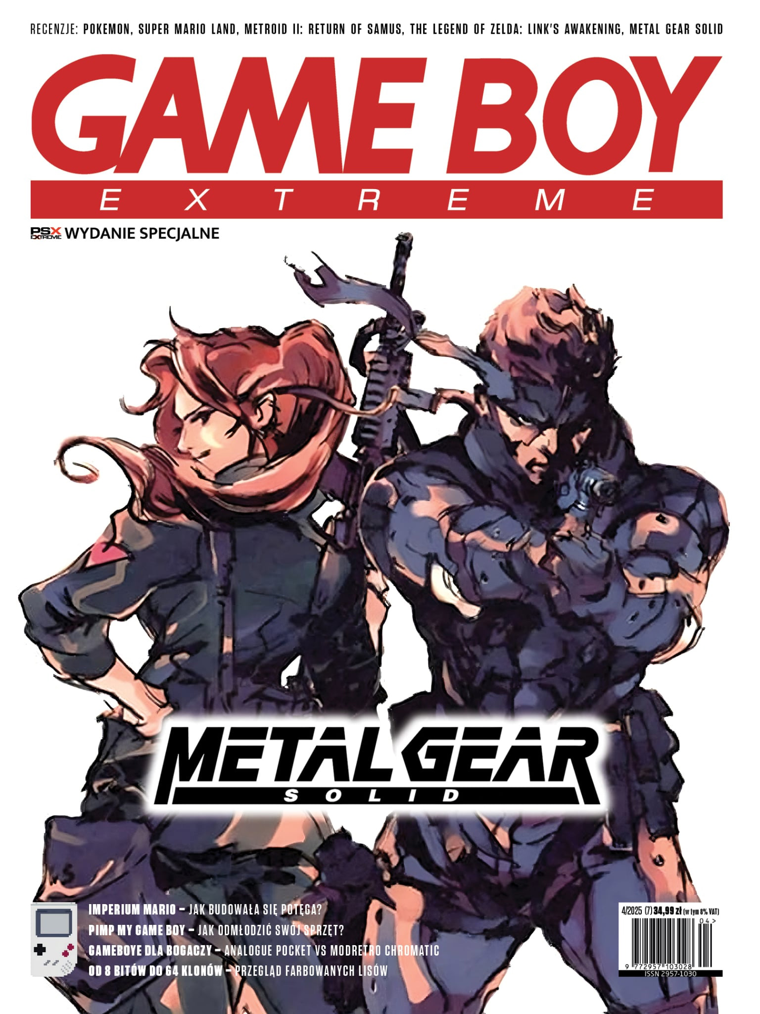 GAME BOY EXTREME - OKŁADKA METAL GEAR SOLID (PRZEDSPRZEDAŻ)