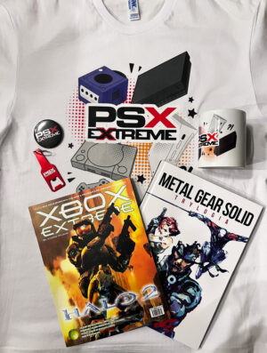 Zestaw PSX Extreme: koszulka (M), kubek, książka, wydanie specjalne, otwieracz, przypinka
